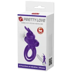Pretty Love Anneau vibrant avec Rabbit Bunny Ring 27mm